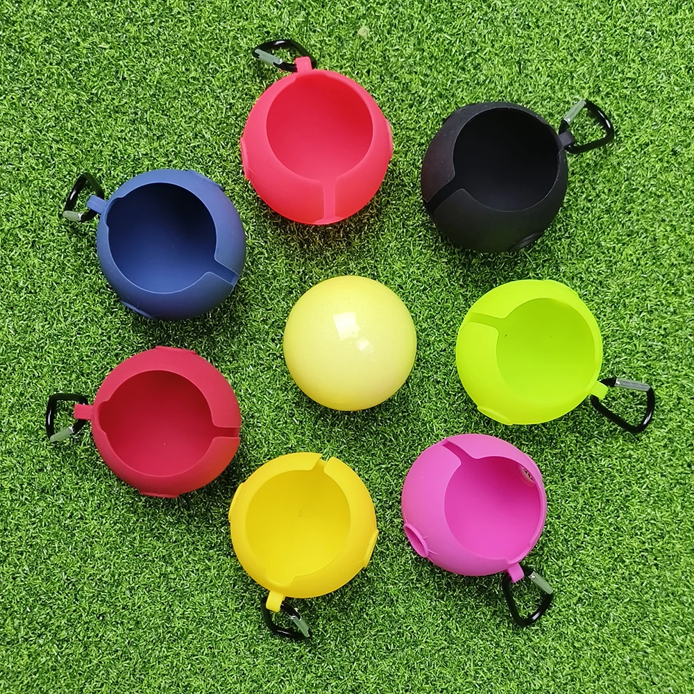 1Pcs Prak Golf Ball Silicone Sleeve Protective Cover Bag Holder Golf Training Aids Prak Golf Accessories Golf Supplies Ball Case