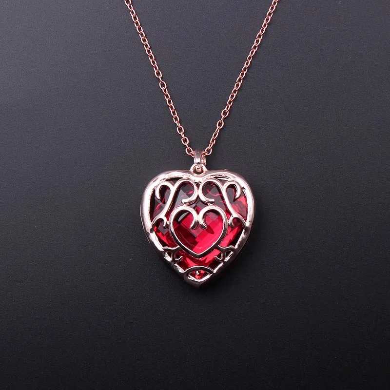 The Legend of Zelda Necklaces Metal Sword Shield Heart Pendant Necklaces for Men Fashion Jewelry Gifts Tears of the Kingdom