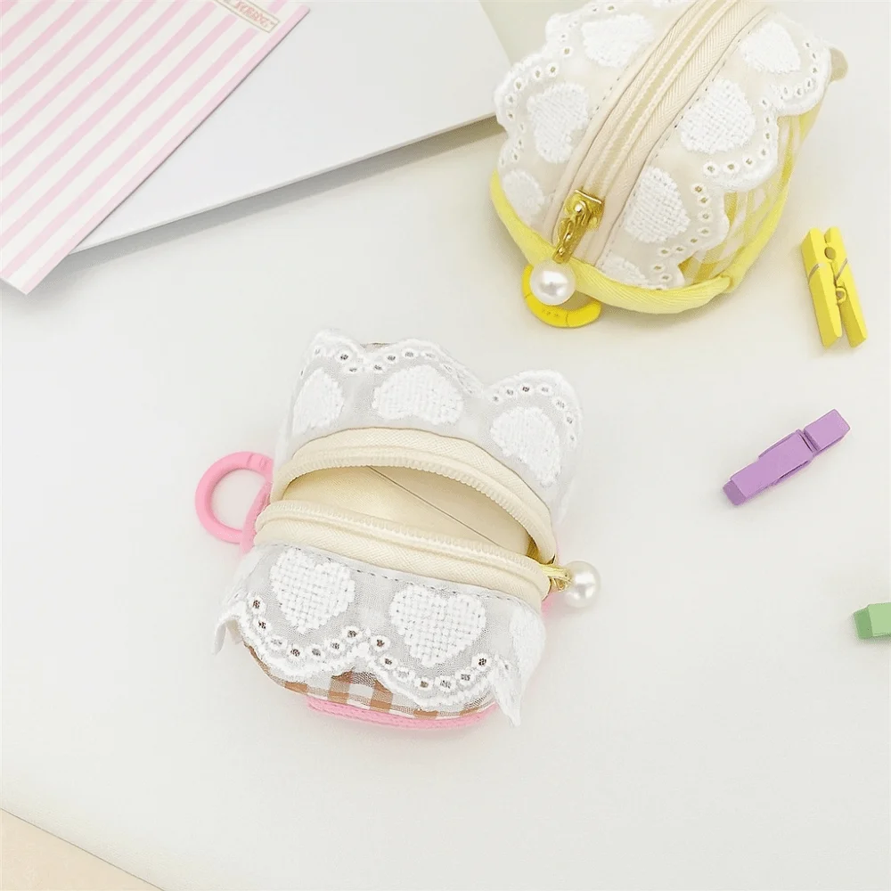 Sweet Multifunctional Mini Coin Purse Lace Jewelry Packing Bag Small Lipstick Bag Lovely Card Holder Earphone Bag Travel