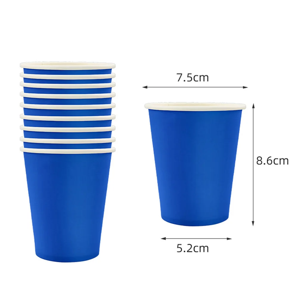 10–300 Stück Partybecher, einfarbig, Einweg-Trinkbecher, Papier-Kaffeebecher, Hochzeit, Babyparty, Geburtstag, Party-Dekoration, Zubehör – Detail 2