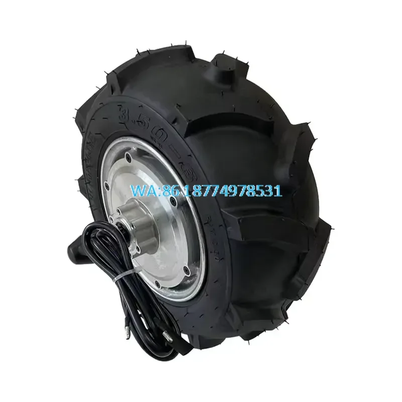 Wmwmnu 12 Inch 48V 500W 100Nm Low Speed Brushless Geared Hub Motor for Automated Guided Vehicle
