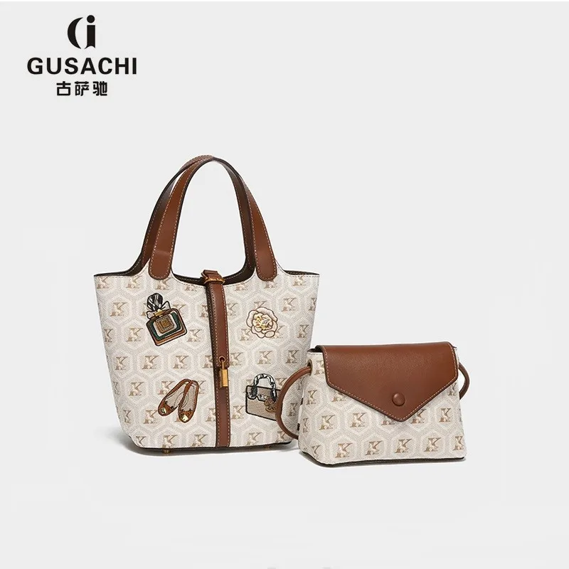 

Brand Women's Handbag 2025 New High end Light Luxury Fashion Bucket Bag Autumn Winter Mother Single Shoulder Crossbody Bag