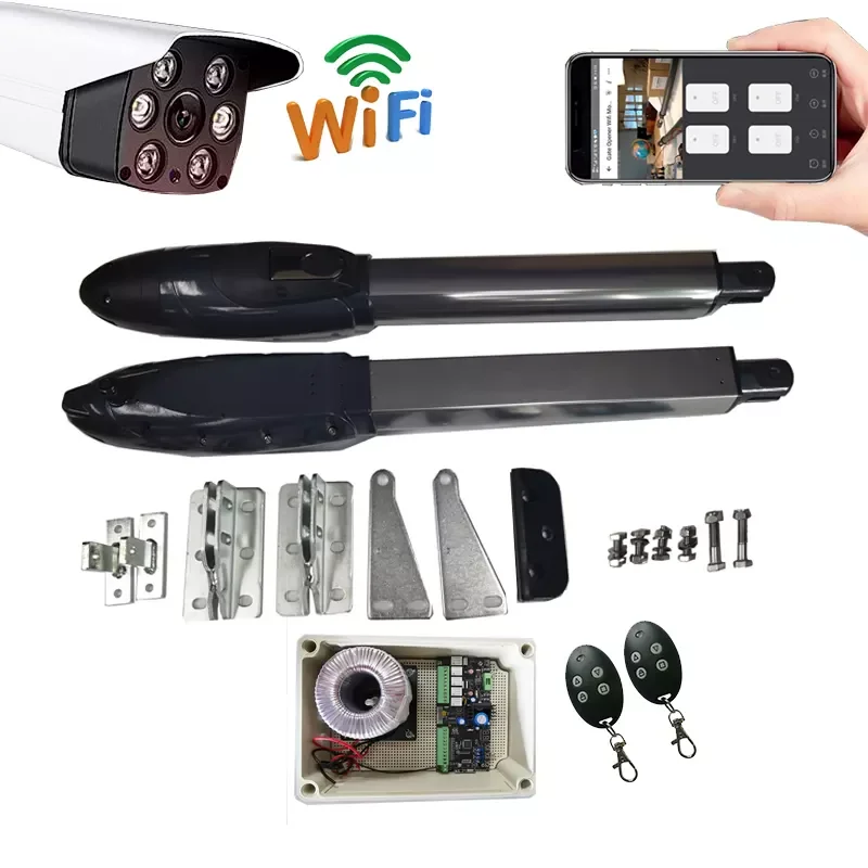 

WIFI Camera Intelligent Monitoring Automatic Gate Motor Smart Swing Gate Operator Full Kit