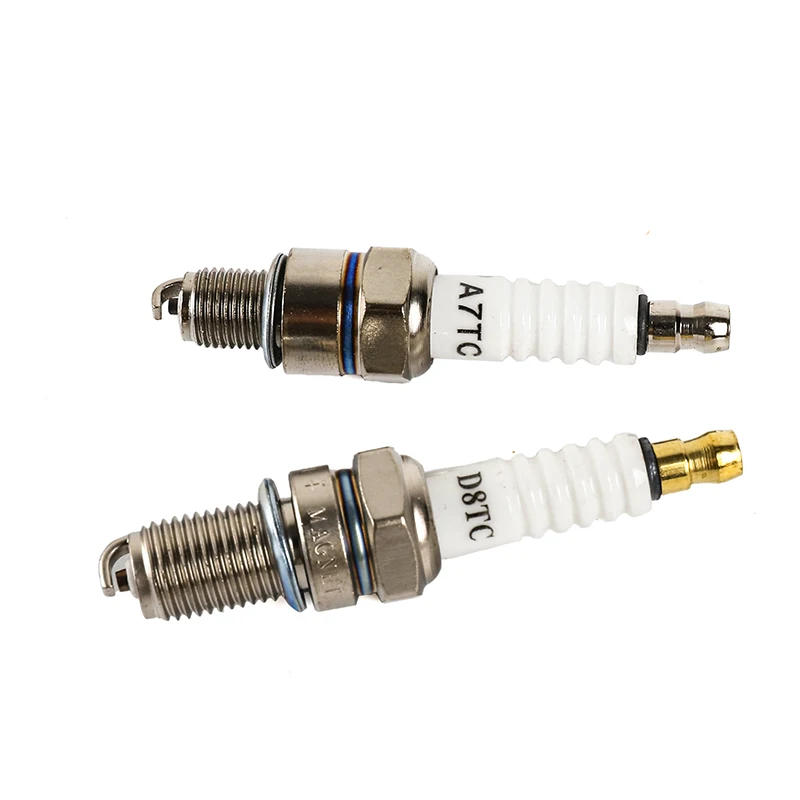 1/2Pcs Racing Spark Plug 3 Triple Electrode A7TC D8TC For GY6 CG 50 70 110 125 150CC Motorcycle Atv Scooter Dirt Bike Go Kart