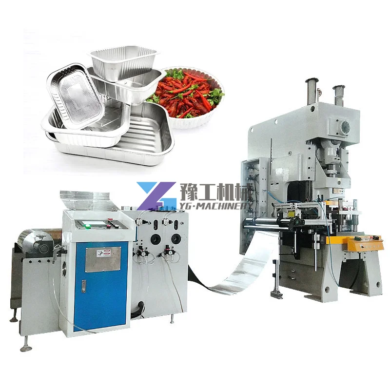 YUGONG Disposable Foil Aluminum Food Disposable Box Machine Making Aluminium Foil Production Line