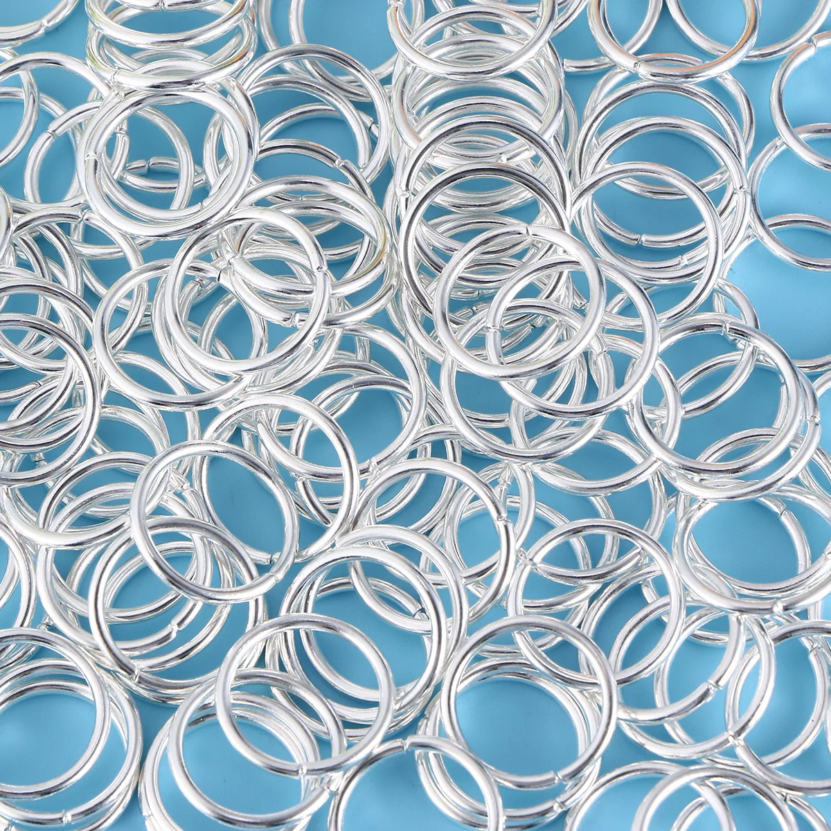 

160pcs Metal Multi-Purpose Open Small Round Rings For Keychains Belt Harness Accessories Silver Jewelry Components Fastening