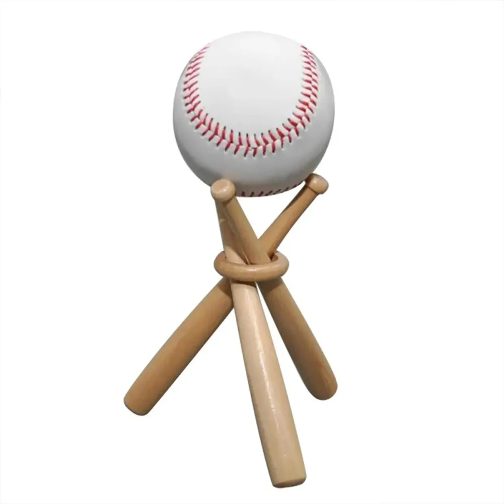 Baseball Stand Baseball Holders For Display Baseball Bat Wooden Display Stand Holder For Tables Kids Sports Lover