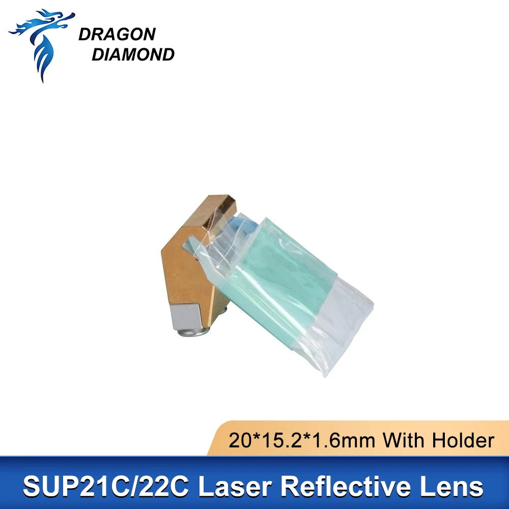 Imagem -03 - Laser Reflective Lens com Suporte Fibra Laser Soldador Máquina de Limpeza Gun Cabeça para Cqwy Sup21c e 22c 20*15.2*1.6 mm