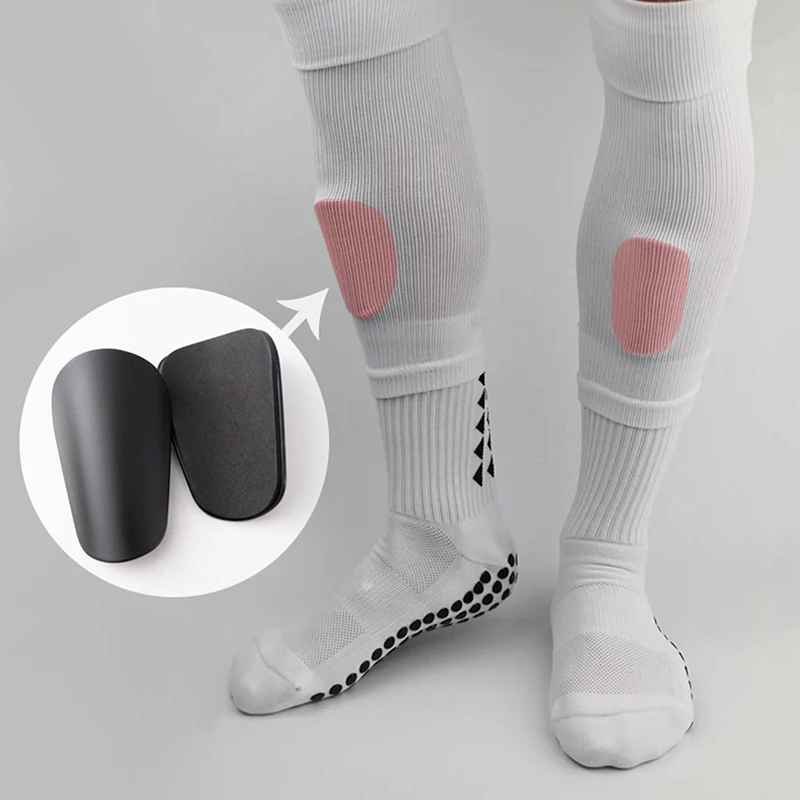 1Pair New Mini Football Shin Pad Wear-resistant Shock Absorbing Leg Protector Lightweight Portable Soccer Training Shank Board