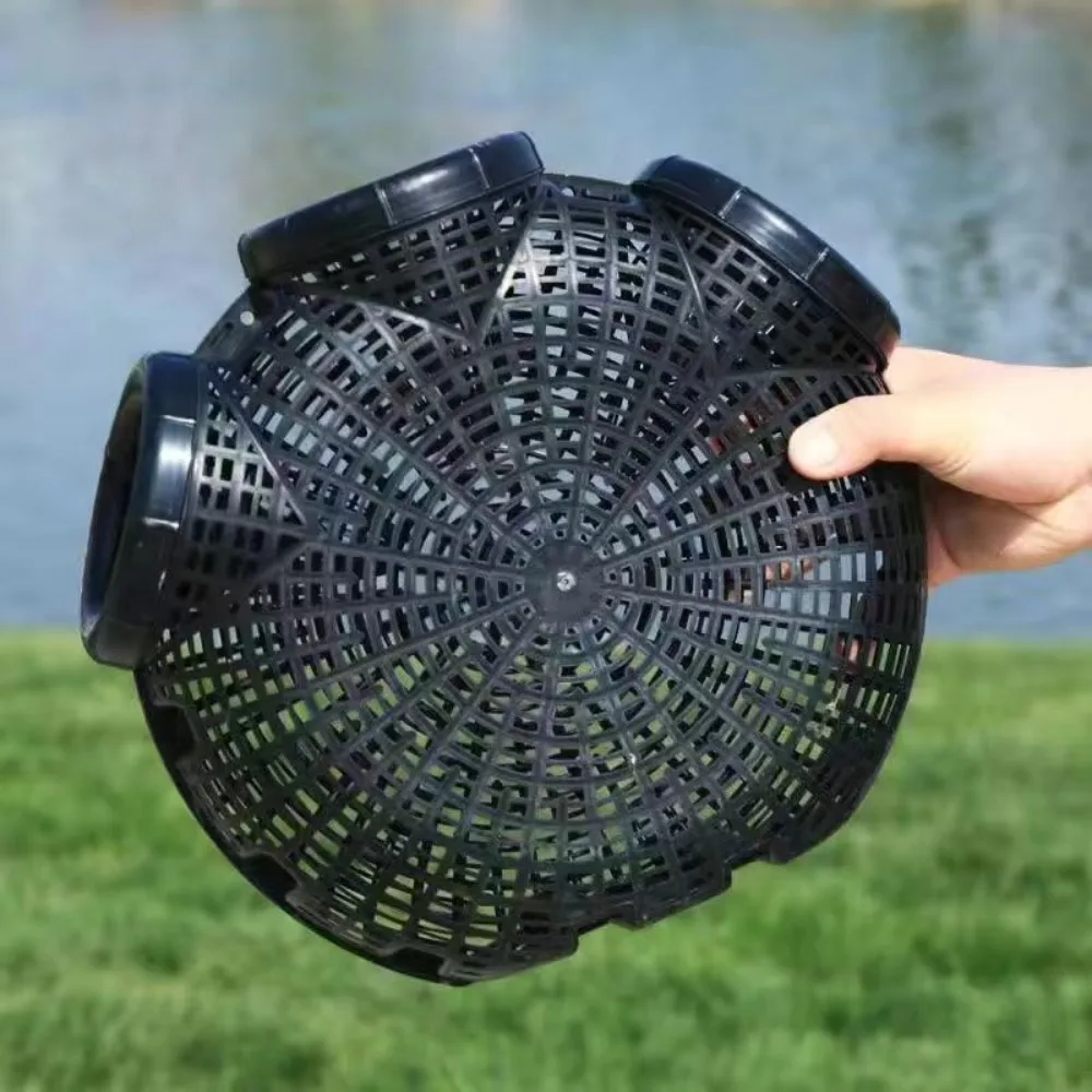 2024 Black Fish Net Cage Fishnet Loach Trap Fishing Pot Mud Cage Plastic Finless Eel Cage