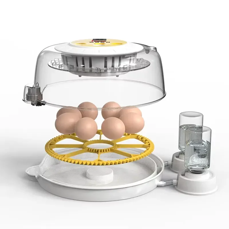 Automatic 18 Egg Incubator Small Capacity Poultry Hatcher for Chicken Duck Goose Home Use Digital Temperature Control Device