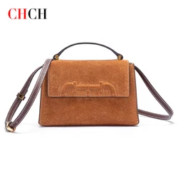 CHCH Premium tekstura torba letnia popularna torba crossbody klasyczna moda zwykłym skórzanym małe torba kwadratowa