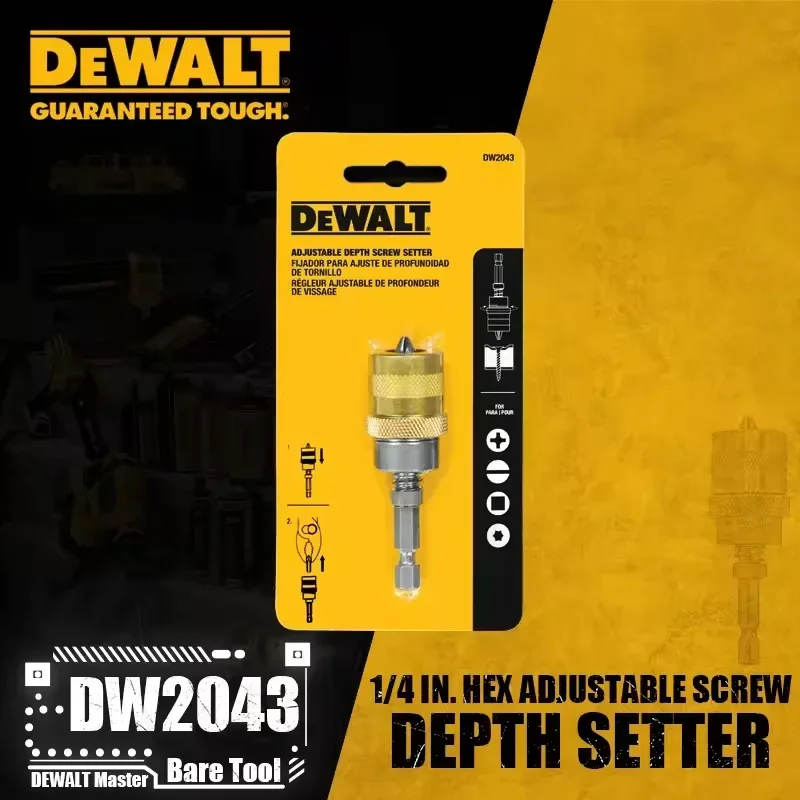 DEWALT DW2043 1/4 In. Hex Adjustable Screw Depth Setter Cross Screwdriver Setter Power Tool Accessories Woodworker