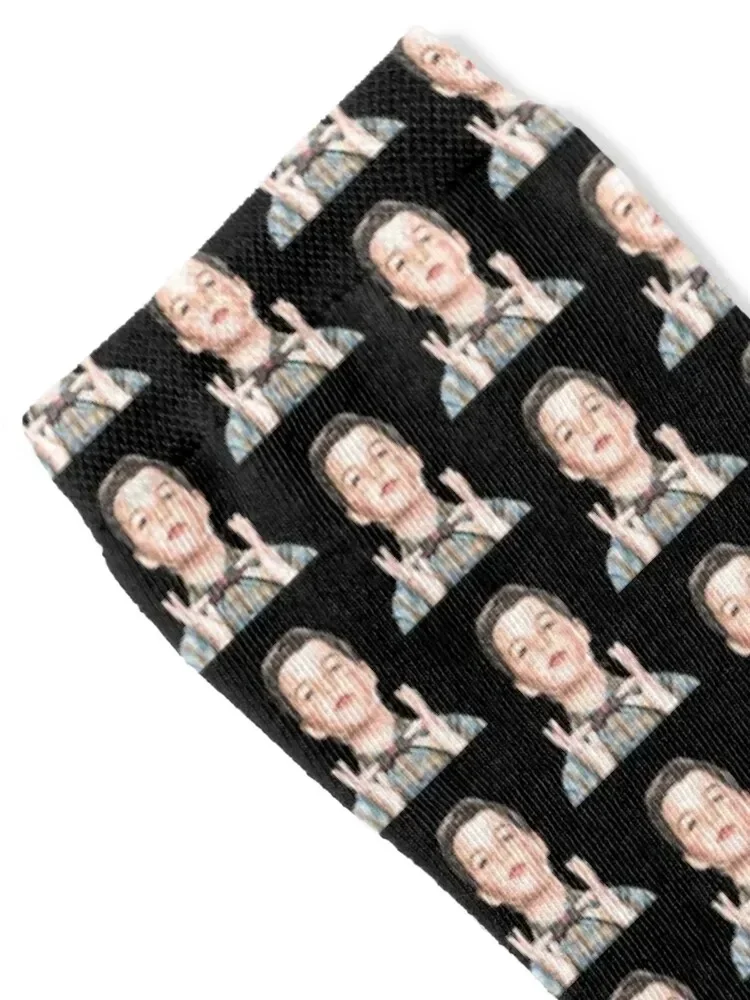 Young Sheldon Sketch Socks floral warm winter Woman Socks Men's