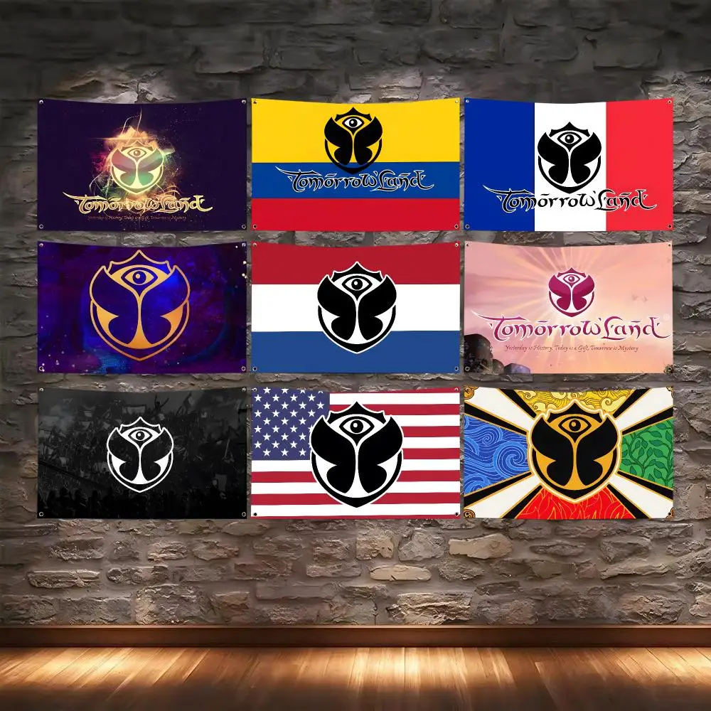 Magical Electronic Festival T-Tomorrowland Flags Camping Outdoor Garden room Bedroom Decor Party Backdrops Wall Art Flags