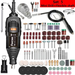 Electric Mini Drill 180W Grinder Engraving Rotary Tool Variable Speed Dremel Grinder Polishing Accessories Set Power Tools