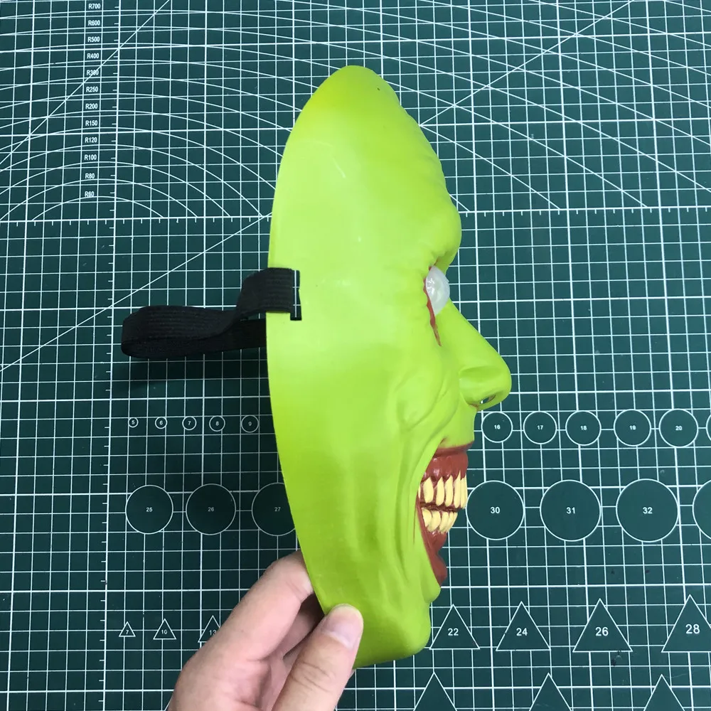 قناع وجه شيطان مبتسم للكوسبلاي ، قاتل جمجمة الشيطان البلاستيكي ، زاحف طريد الأرواح الشريرة ، كرنفال الهالوين ، حفلة بوريم ، دعامة أزياء