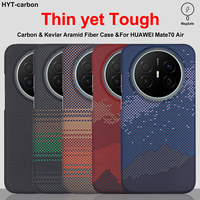 For HUAWEI Mate70 Air case aramid Fiber Carbon magnetic kevlar magsafe Thin Light premium Mate 70 Air cover Slim black men hard