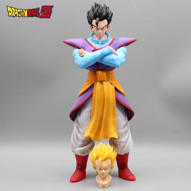 30cm Dragon Ball GK Kaiowen Son Gohan double-headed anime character peripheral figure model statue ornament toy gift decoration