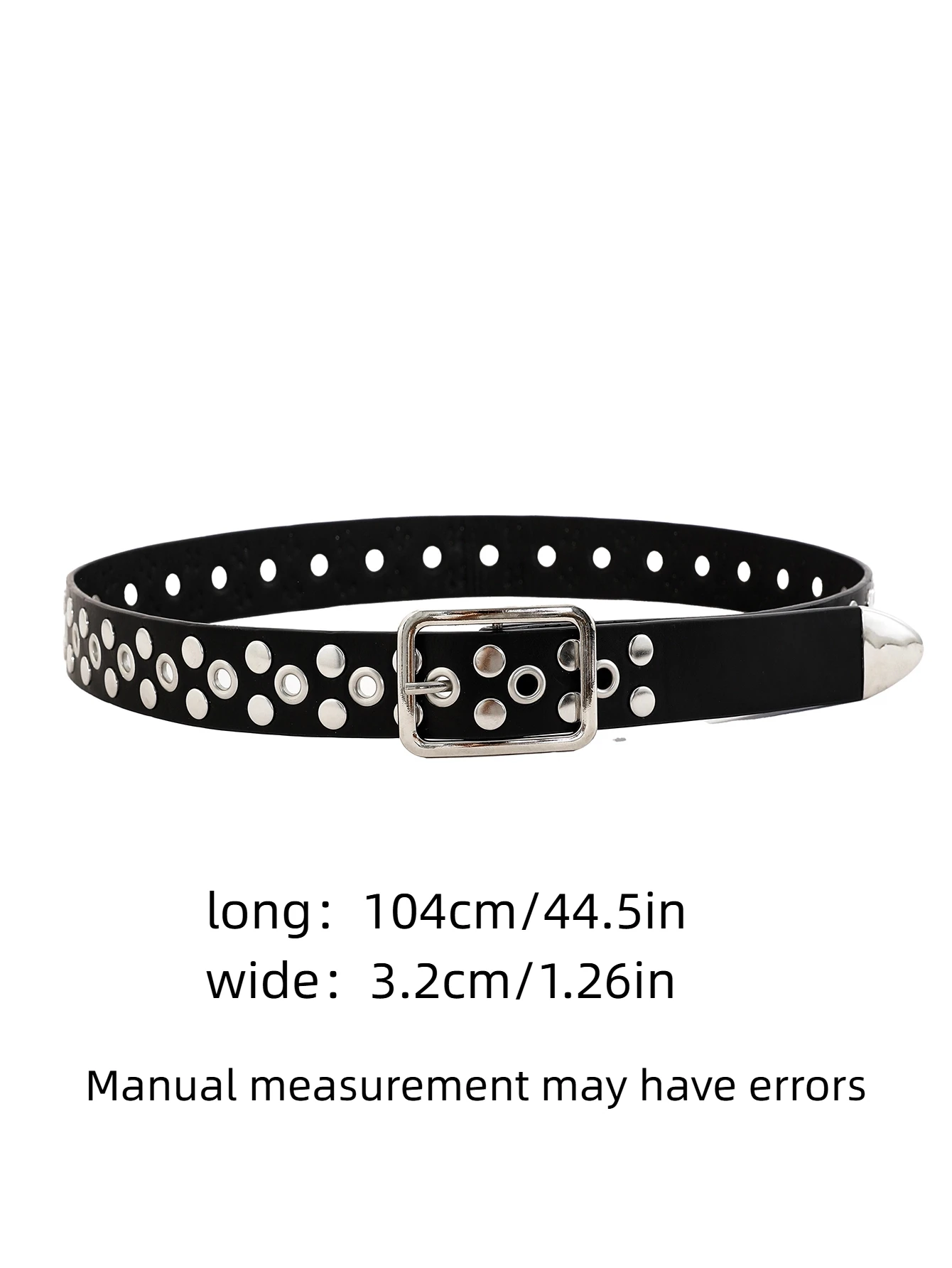 حزام برشام للنساء، طراز حلو ورائع، حزام هيب هوب شخصي، نمط فاسق، عصري ومتعدد الاستخدامات