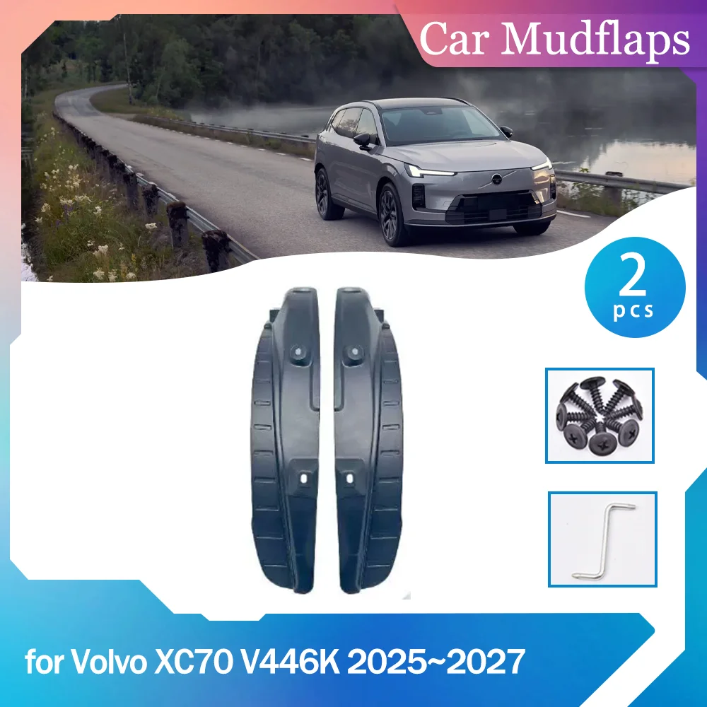 

Автомобильные брызговики для Volvo XC70 V446K Hybrid 2025 ~ 20227, брызговики заднего колеса, крышка, брызговики, часть аксессуаров