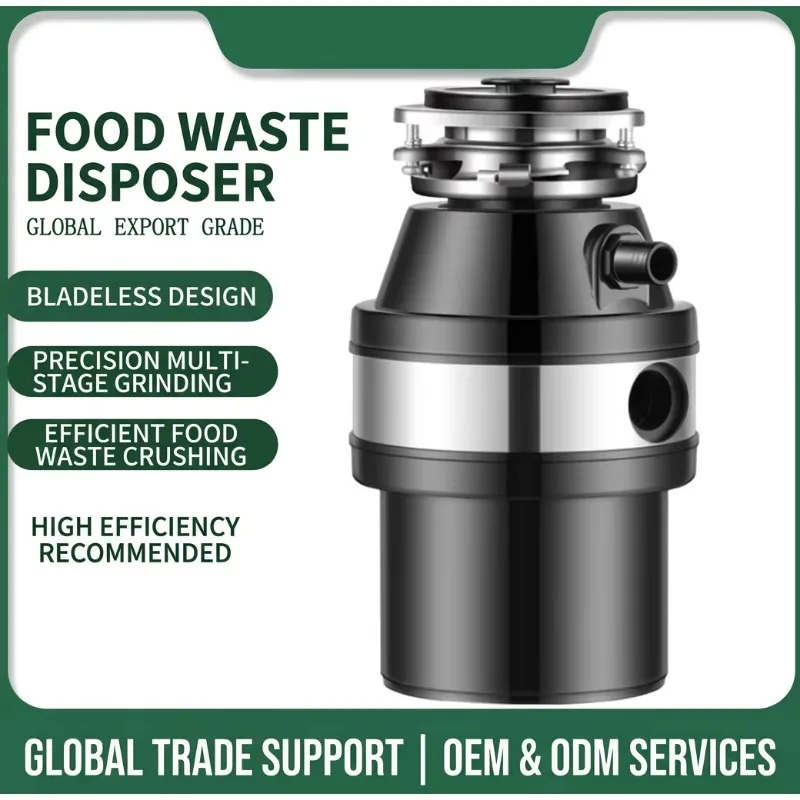 Airo Commercial Household Stainless Steel Garbage Disposer 220V Electric Customizable Kitchen Sink Waste Processor Machine