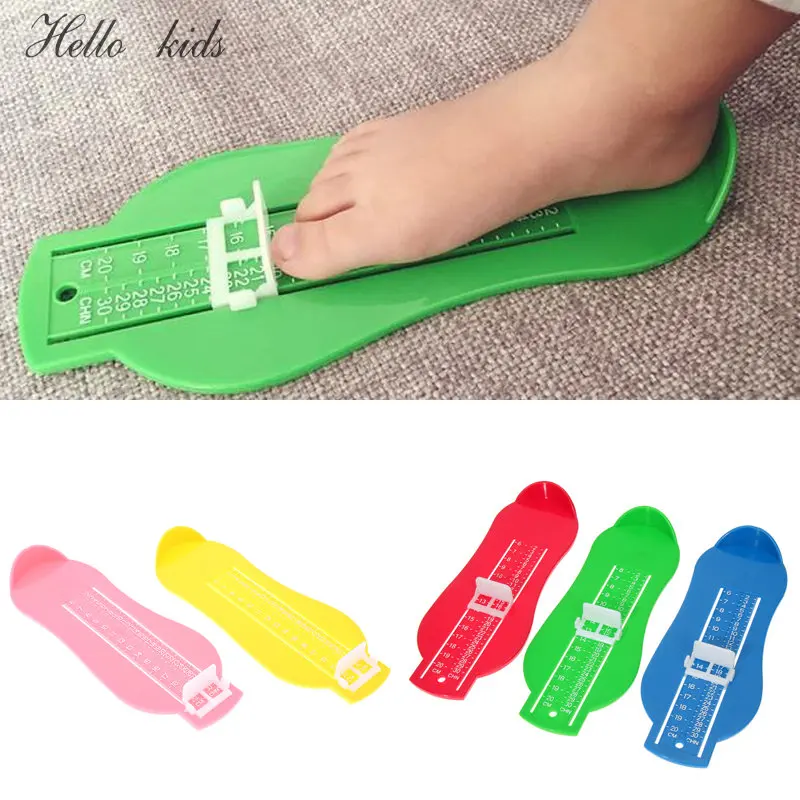 7 Colors Kid Infant Foot Measure Gauge Shoes Size Measuring Ruler Tool Available ABS Baby Car Adjustable Range 0-20cm size