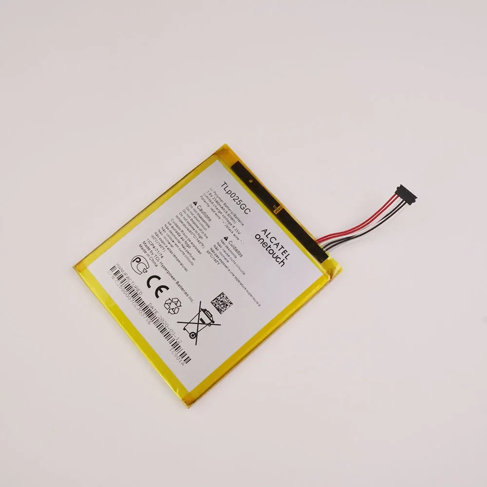 100% Original High-quality TLP025GC 2580mAh Battery For Alcatel One Touch Pixi 4 (7) 3G 9003X 9003A Cell phone Battery Batteries