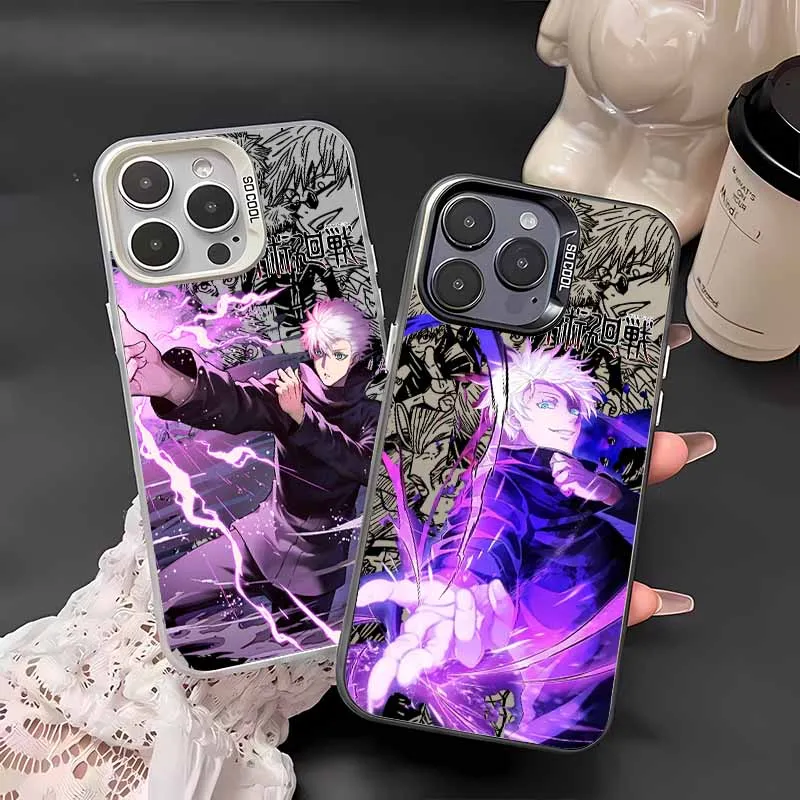 Funda de Silicona Colorida con Diseño de Gojo Satoru de Jujutsu Kaisen para Xiaomi 15T 14 14T 13 13T 12 12T 11 Pro POCO X7 X6 X5 X3 F8 F7 F6 NFC