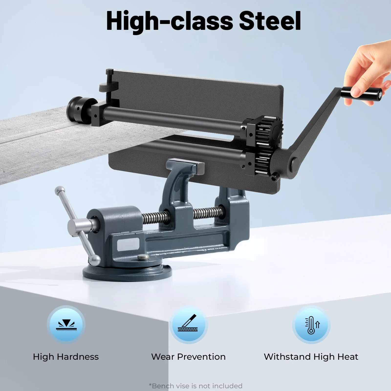 12" Manual Bead Roller Machine – Heavy-Duty Sheet Metal Forming Tool for Automotive & Metal Fabrication 1