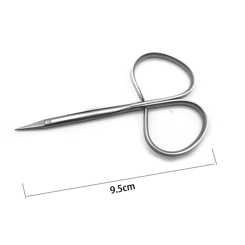 Express scissors Twist handle scissors straight curved scissors Stainless steel eye scissors Double eyelid eye scissors plastic