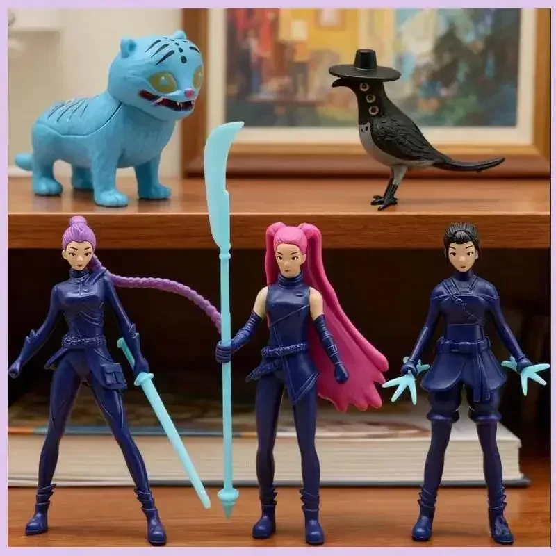 Nuevos cazadores de demonios figura de Anime juguetes Linda figura de acción de PVC Derpys Tiger Rumi Mira Zoey Sussy estatuilla muñeca Fans regalo
