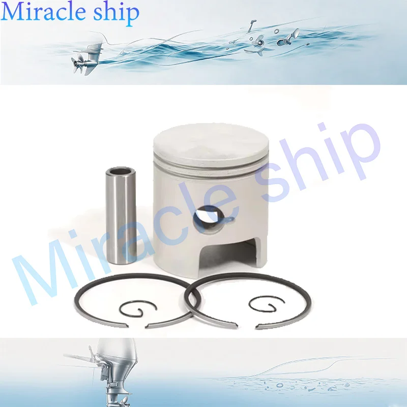 6J8-11631 Piston set (Std) 6J8-11610 Piston Ring for yamaha Boat Engine 2T 25HP 30HP 6J8-11631-02 6J8-11610-00