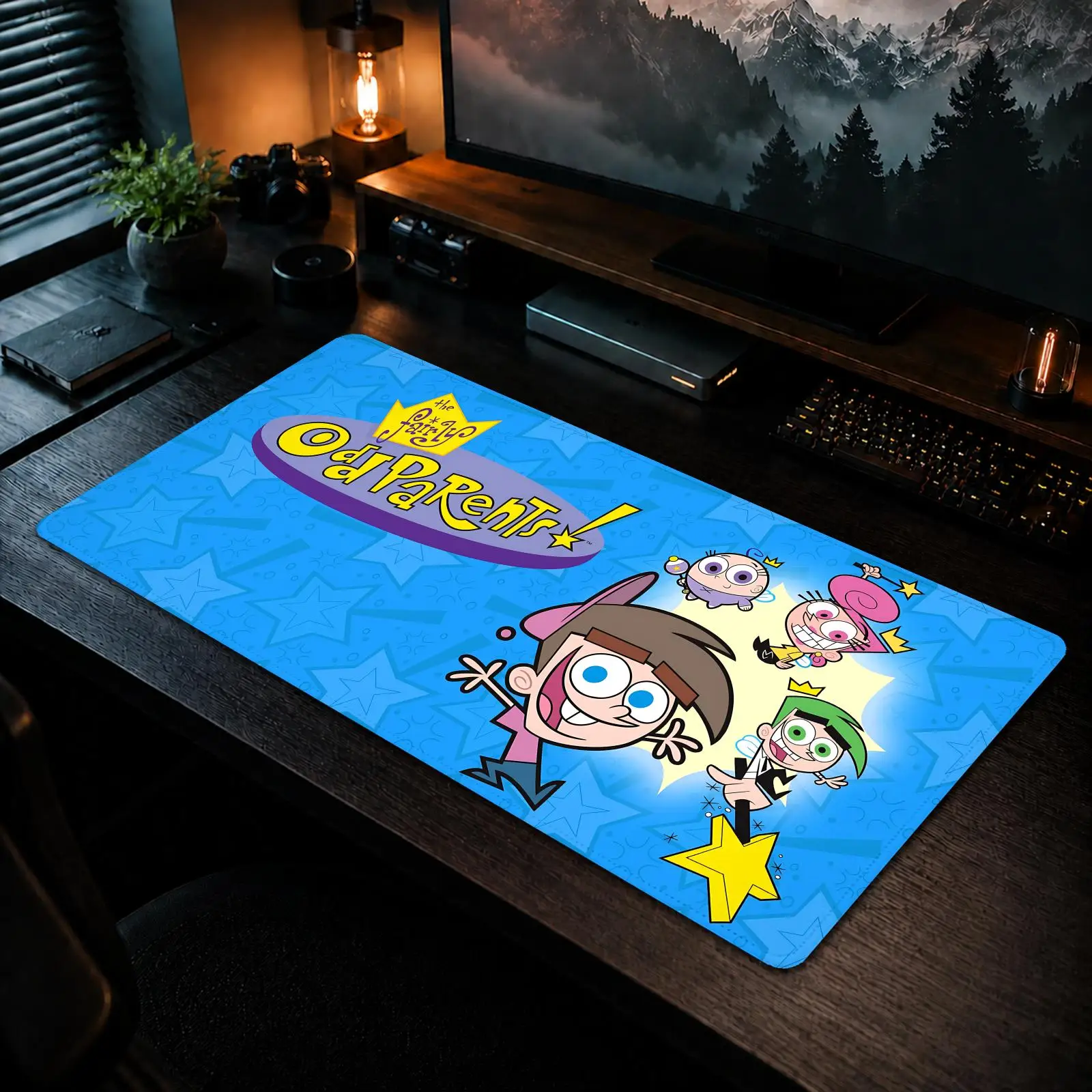 The Fairly Oddparents Mouse Pad Gaming office Non-slip Desk Mat Diy Mousepad Large Game Keyboard overlock