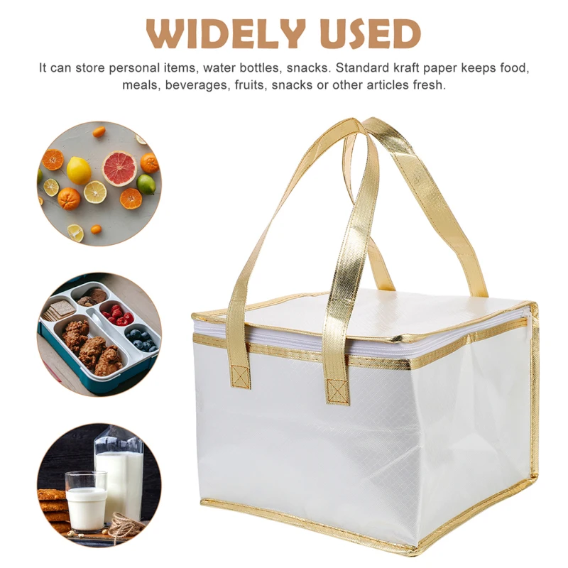 Delivery Cake Insulatedgrocery Pizza Cooler Lunch Reusable Tote Thermal Box Hot Transport Storage Cold Takeout Carrier Takeaway