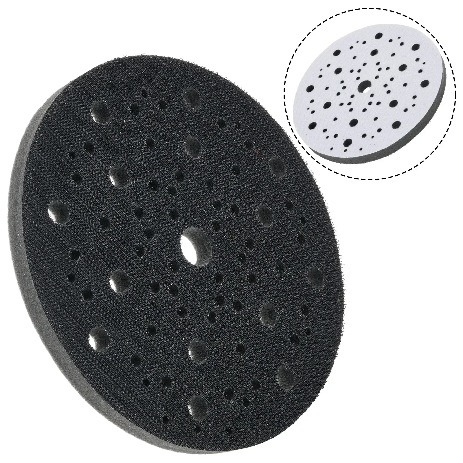 

Sanding Discs Polishing Pad Interface Pads Hook & Loop 1pcs 6 150mm Abrasive Black Grinding Cleaning