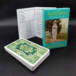 Lenormand Oracle Deck cartas de Tarot en español, francés, italiano, inglés y alemán para principiantes con guía