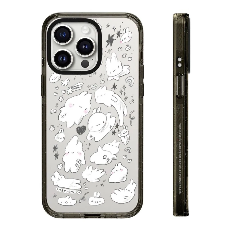 

Game White Cat 2.0 Acrylic Black Border IPhone 12 13 14 15 16 Pro Max Case - Protective IPhone Case with MagSafe