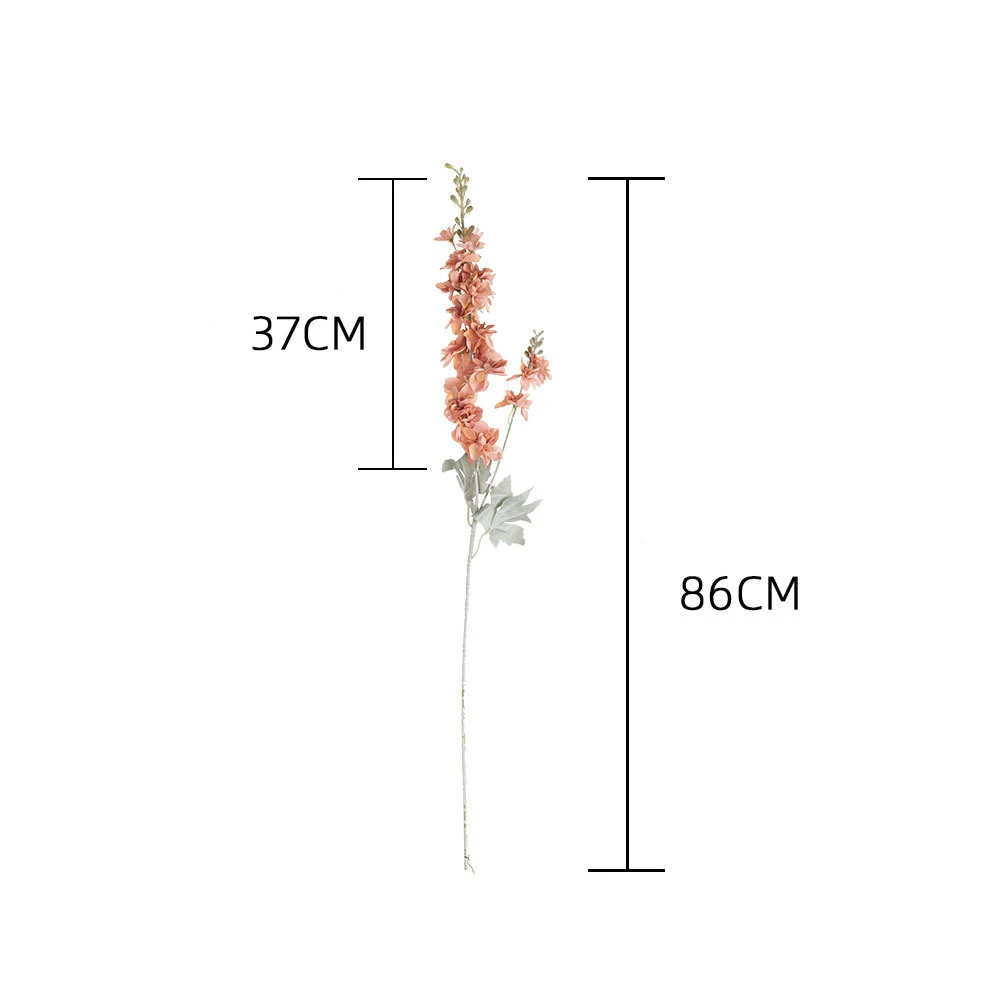 Yannew 3pcs 85cm Delphinium Artificial Flowers Long Stem Silk Hyacinth Wedding Flower Arrangements Decoration Home Room Decor