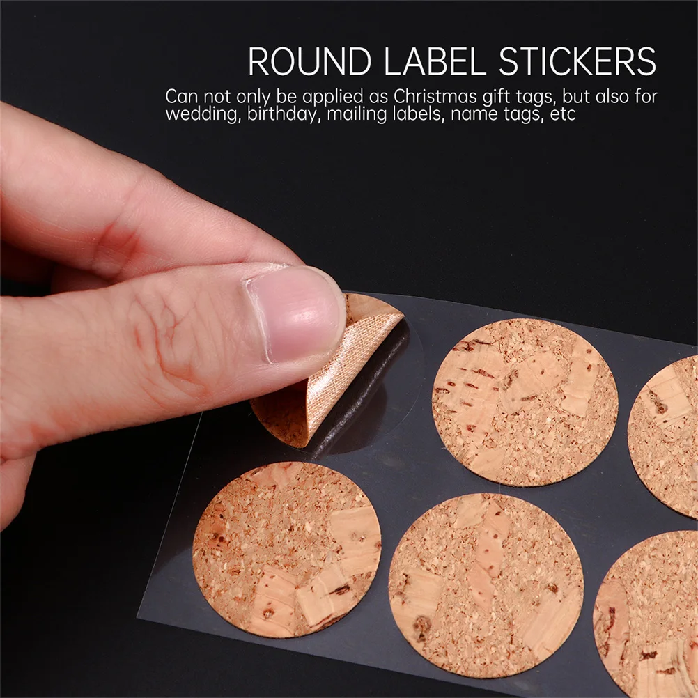 

1Set Eco Friendly Wooden Label Stickers Self Adhesive DIY Name Tags for Essential Oil Bottles Containers Gift Packaging