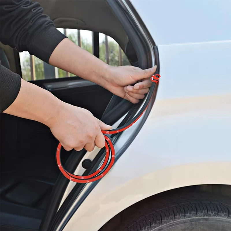 Car rear door C-pillar sealing strip door gap anti-collision sound insulation adhesive strip For Jaecoo J8 2024 2025