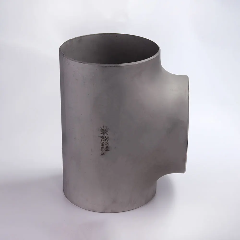 

76mm 3" OD 304 Stainless Steel Tee 3 Ways Butt Welded Pipe Fitting