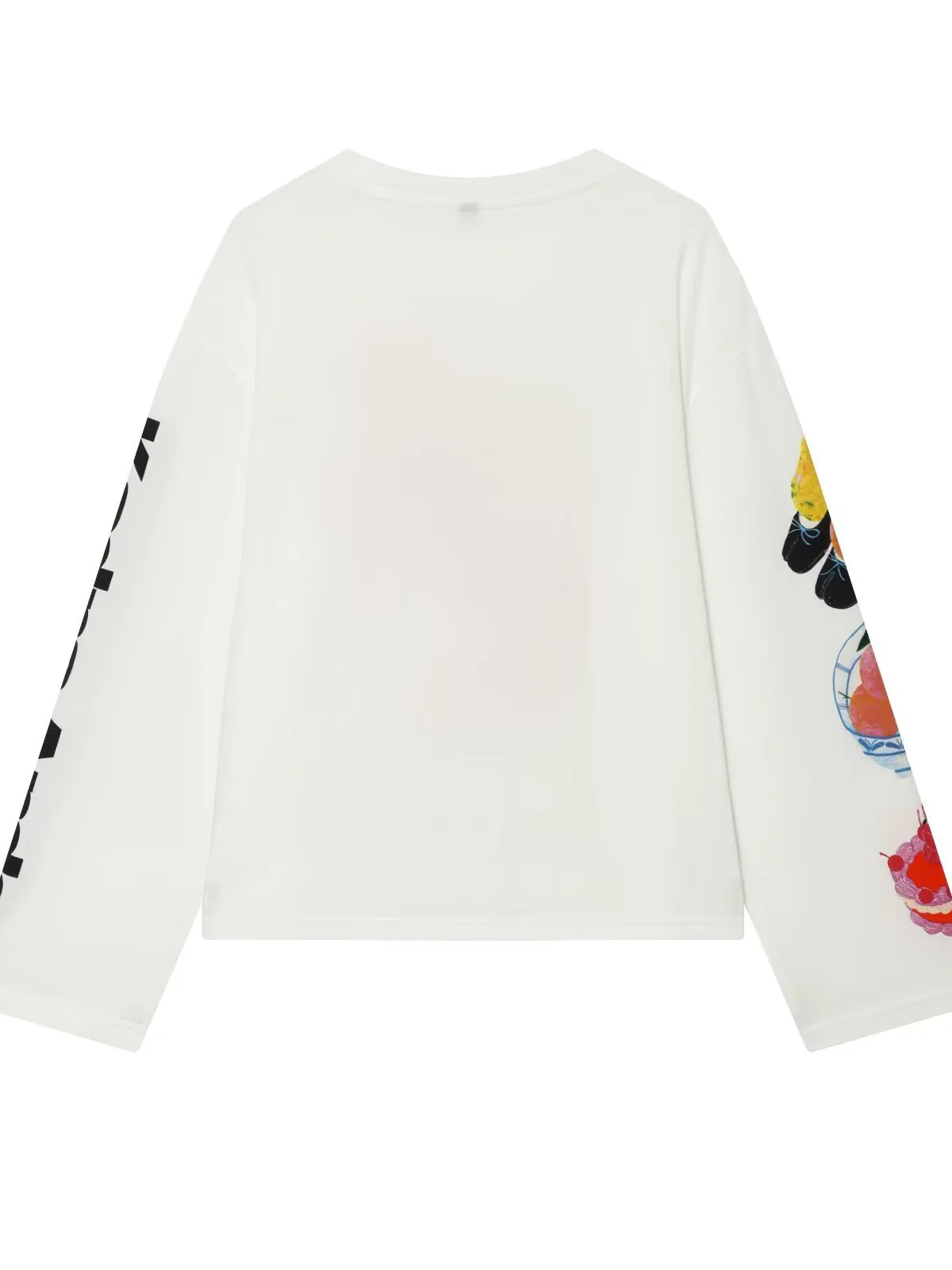 Withered Simple Casual Portrait Pattern Long Sleeved T-shirt Woman Clothes Female Clothing
