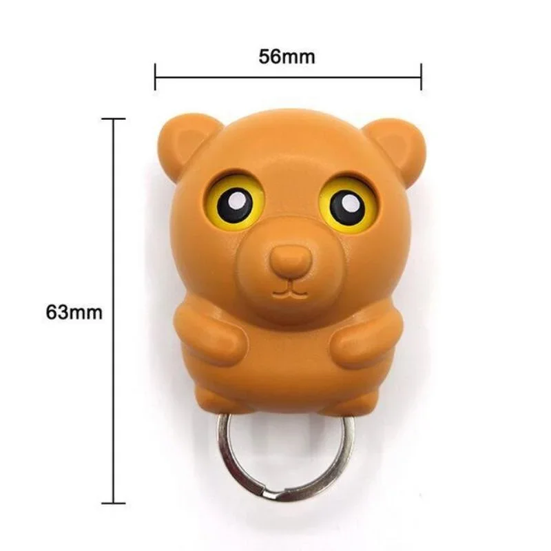 1PC Owl Night Wall Magnetic Key Holder Magnets Hold Keychain Key Hanger Hook Hanging Key Will Open Eyes Bunny Bear Cartoon Decor view 5
