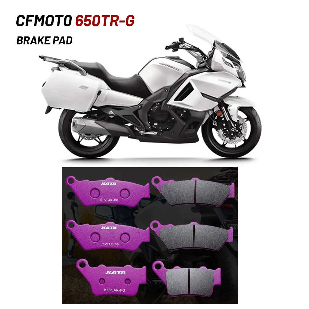 650cc Motorcycle Brake Pads Set for cfmoto 650TR-G 650TRG cf moto Motorbike front rear Brake pad System Accessories