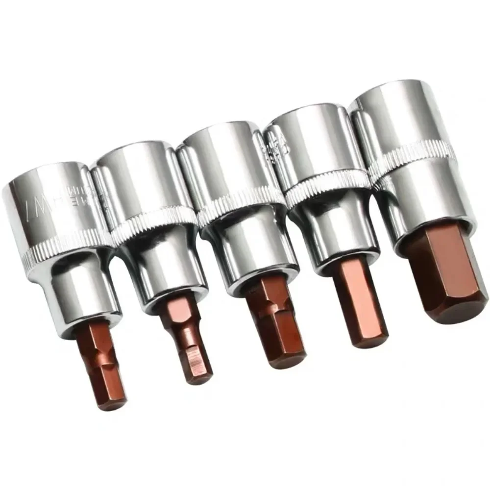 3/8 Zoll Antrieb Innensechskant-Steckschlüsselsatz, 3/8" Metrischer Innensechskant-Steckschlüsselsatz H3-H12, S2 Legierungsstahl, Autoreparaturwerkzeuge – Detail 4