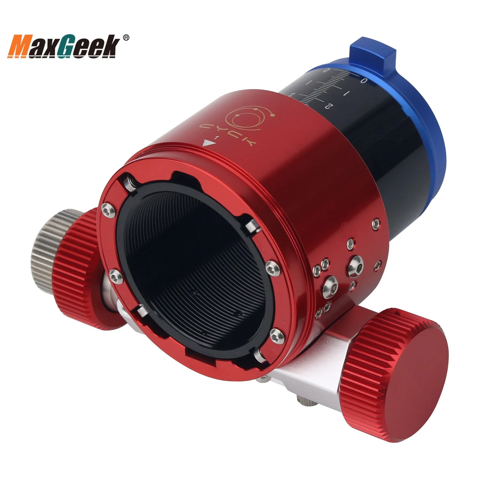 New CYCK 16-Bearing 55.5mm Travel Telescope Focuser with Convex/Round Adapter for Sky-Watcher 150 DOB Newtonian Reflectors