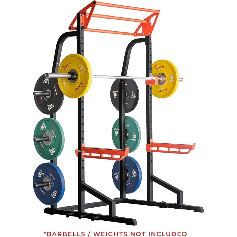 Power Zone Half Rack Power Cage mit Lat Pull Down Aufsatz