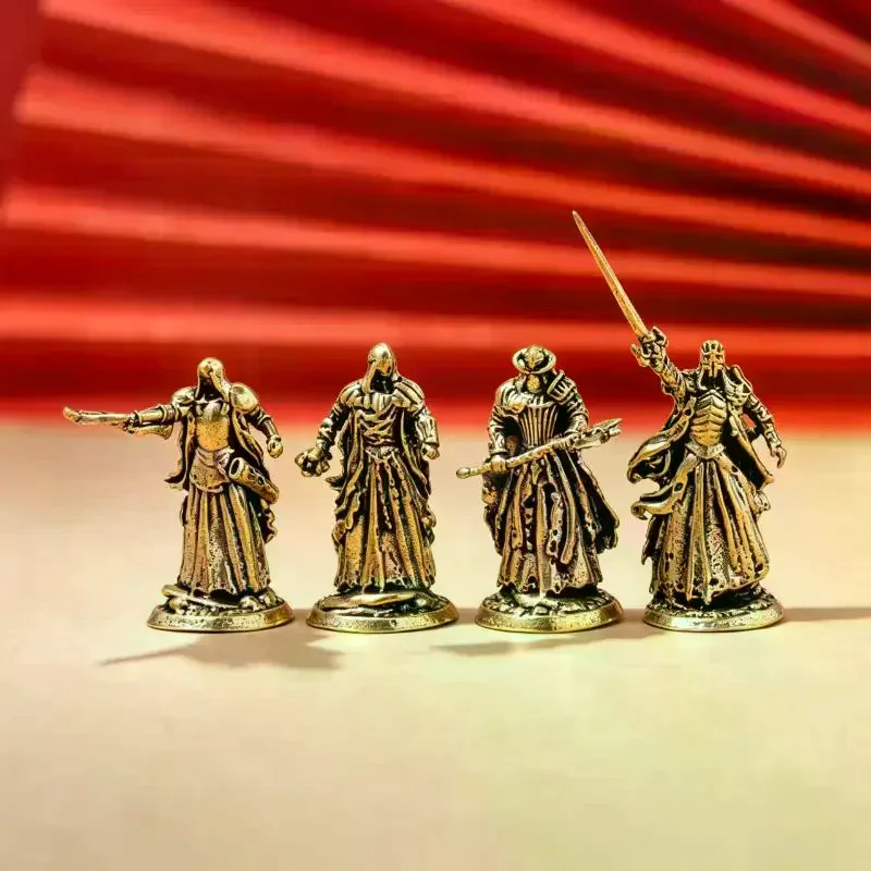Mediaeval Legion Wraith Soliders Model Toy Figurines Miniatures Copper Knight Ornament Decoration Crafts