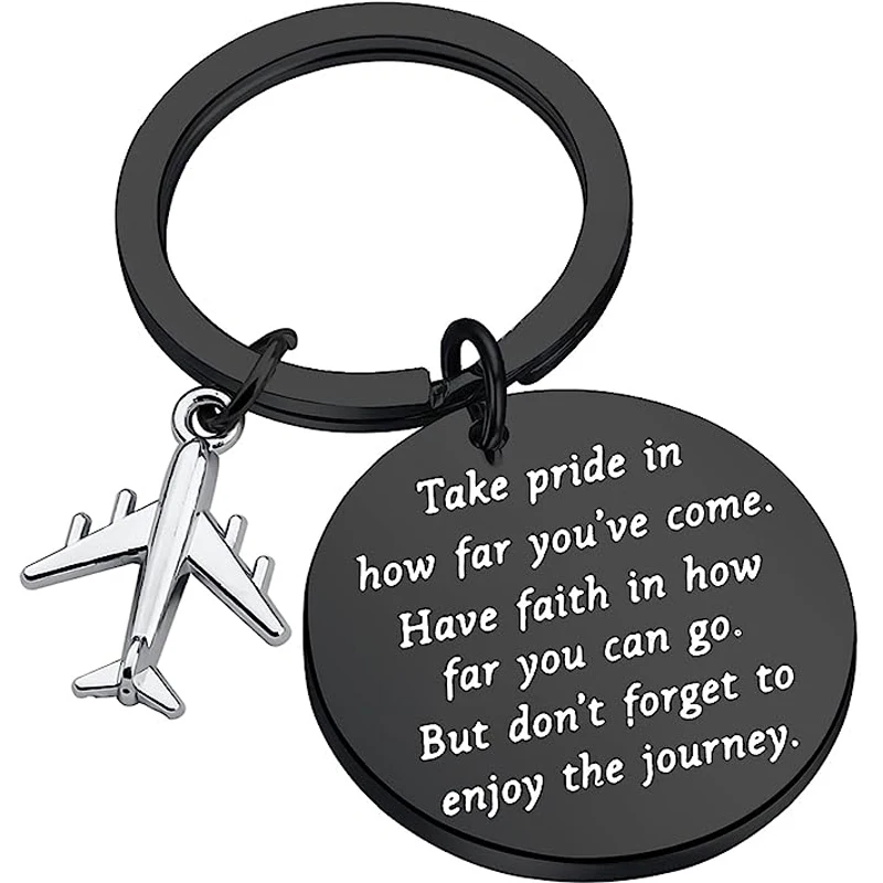 Airplane Keychain Pilot Gift Future Pilot Gift New Pilot Flight Attendant Graduation Gifts Aviation Crew Gifts